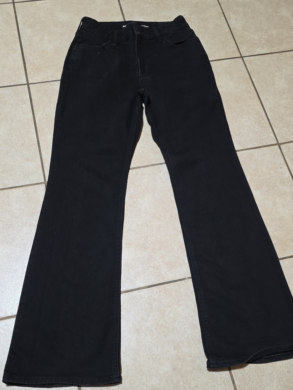 Old Navy Black High-Rise Wow Flare Jeans